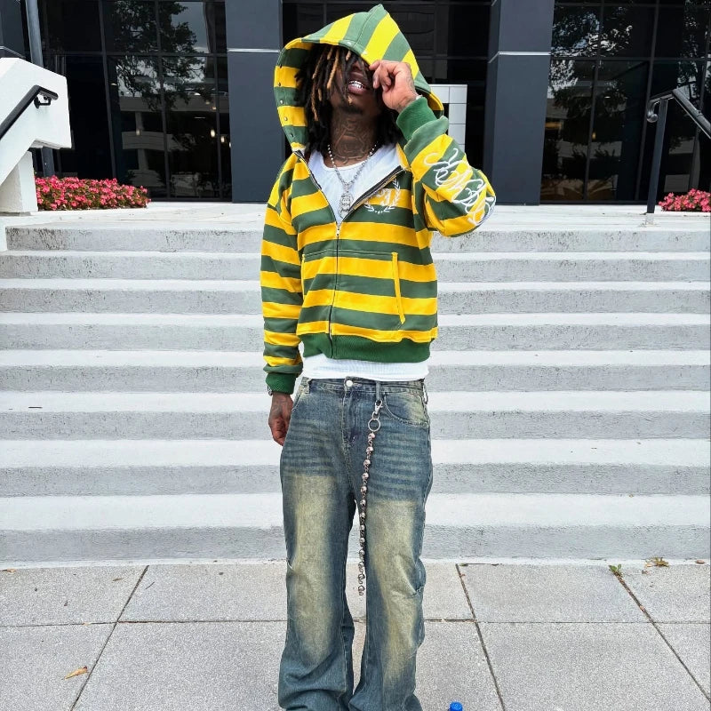 Y2K Style Zip Hoodie