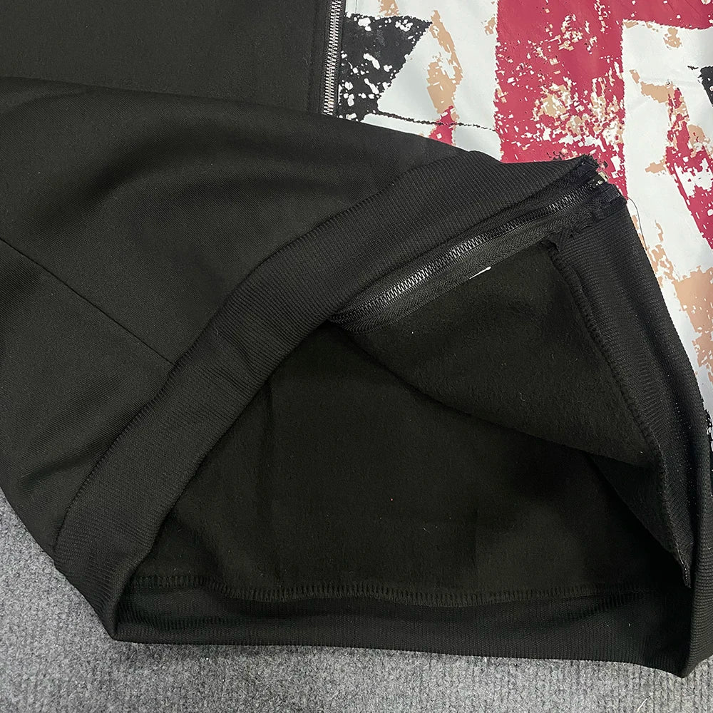 Fur hood British Y2K full zip-up Hoodie