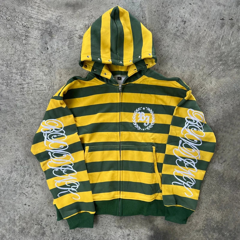 Y2K Style Zip Hoodie