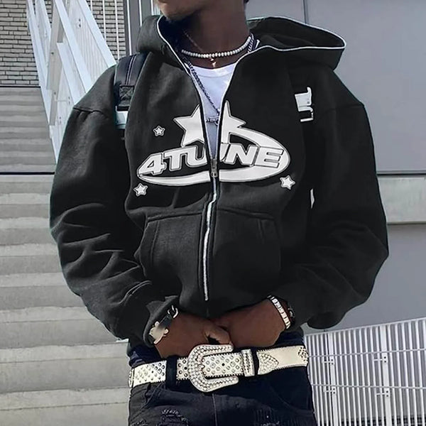 Trendy Y2K Zip Hoodie