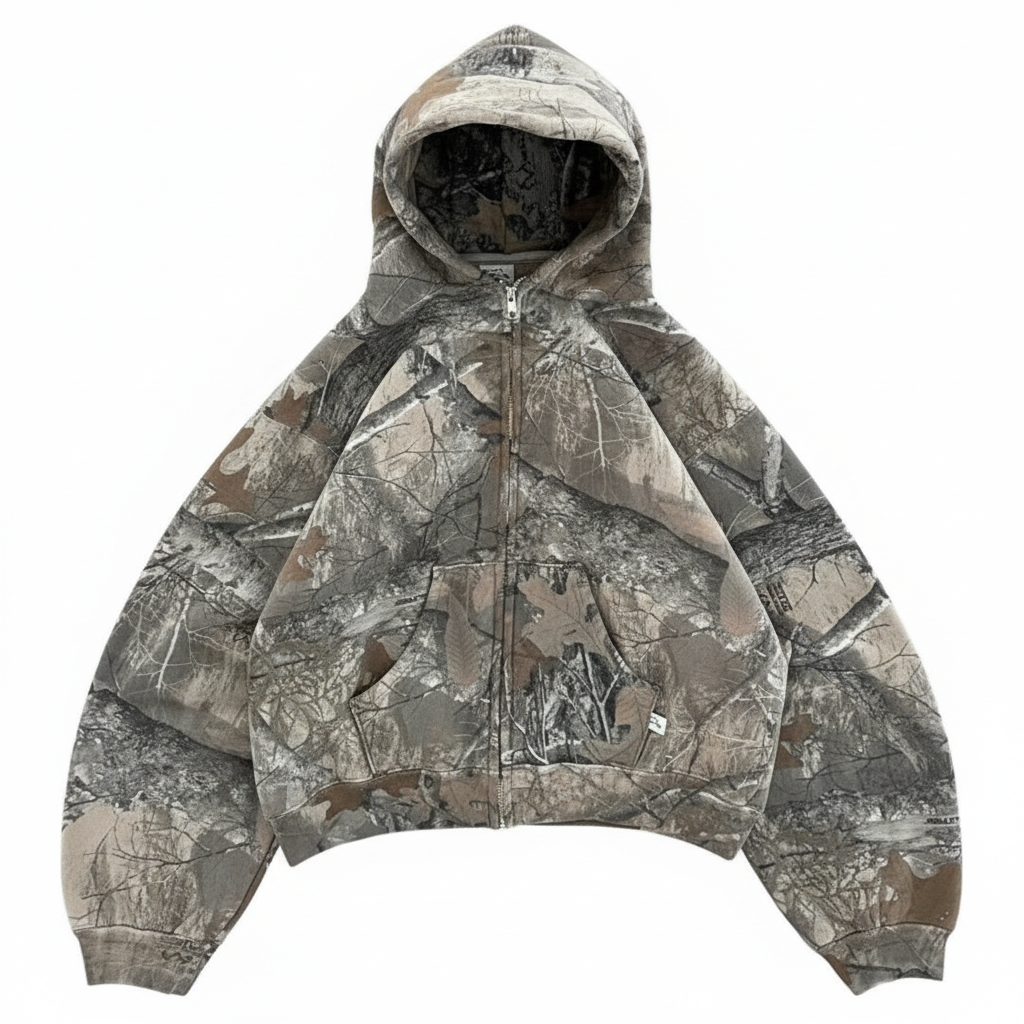 Camo Comfort Zip Hoodie
