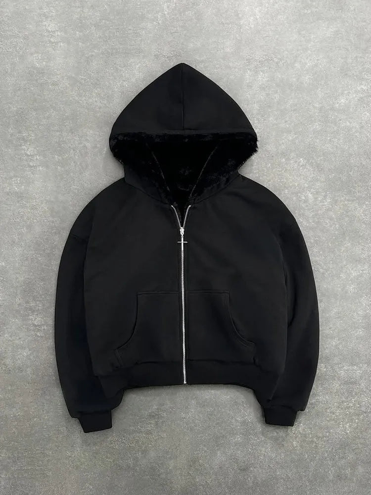 Leopard Lined Cozy Hoodie